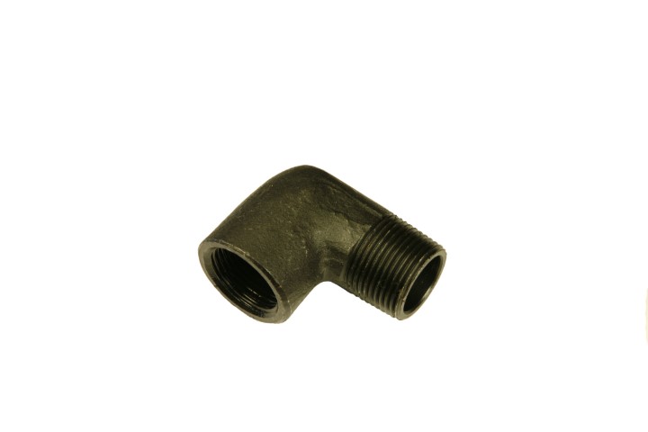 ELBOW MALE/FEMALE 90 BSPT 1'' - BLACK 